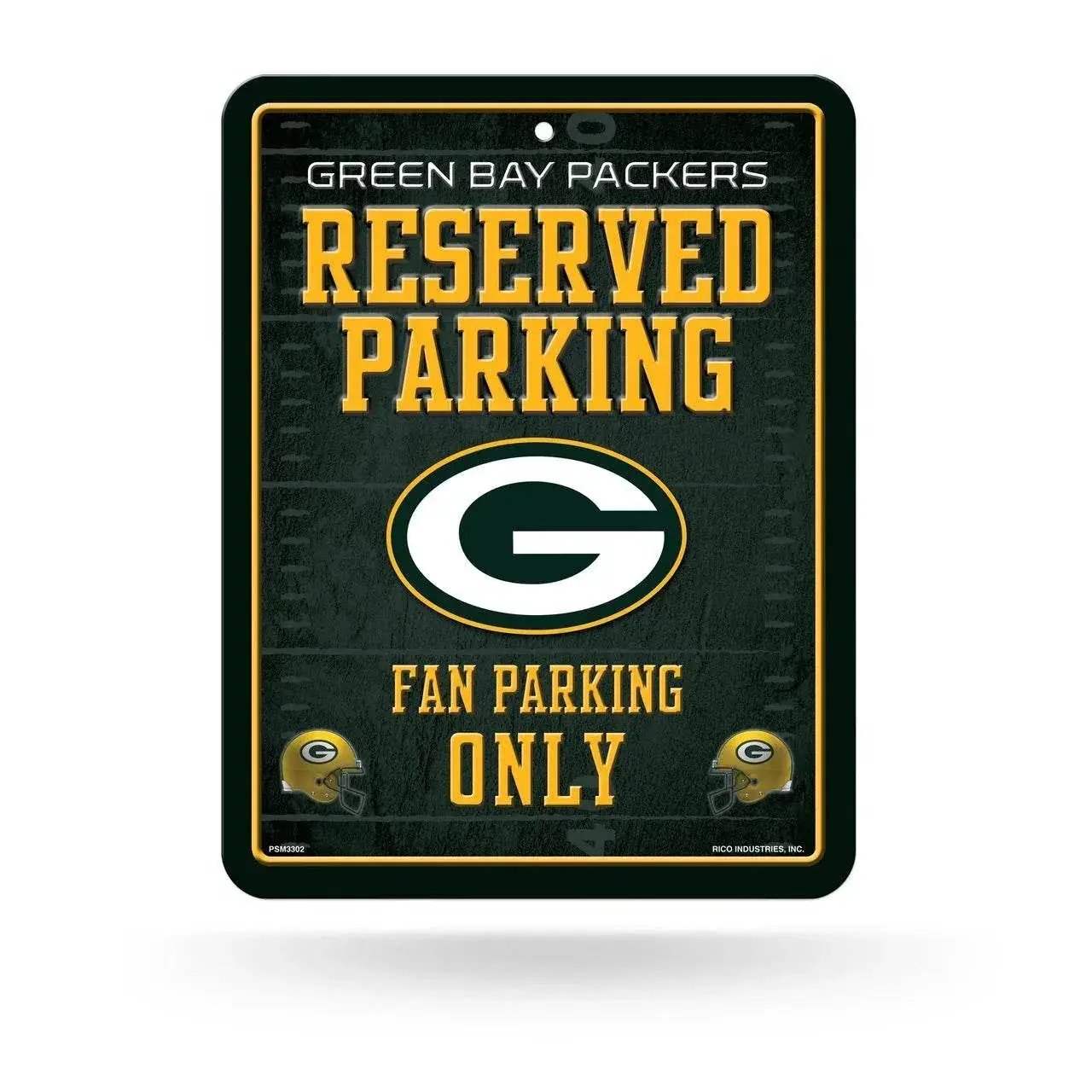 Green Bay Packers Embossed Metal Reserved Parking Sign - ToylandEU