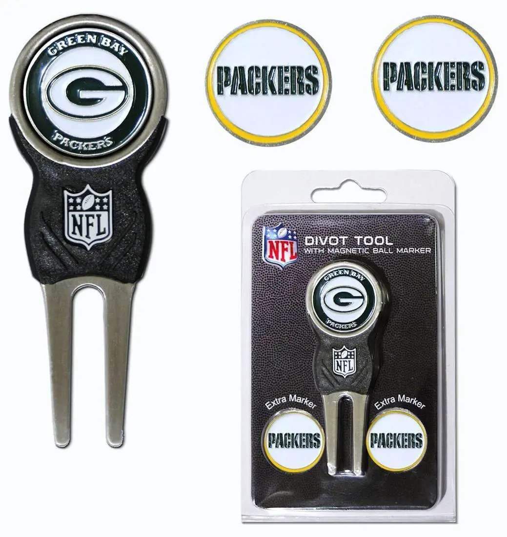Green Bay Packers Golf Divot Tool with 3 Markers - ToylandEU