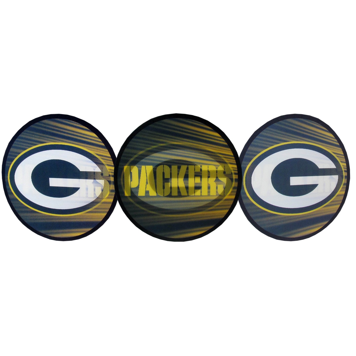 Green Bay Packers Lenticular Decal With Logo Wordmark - ToylandEU
