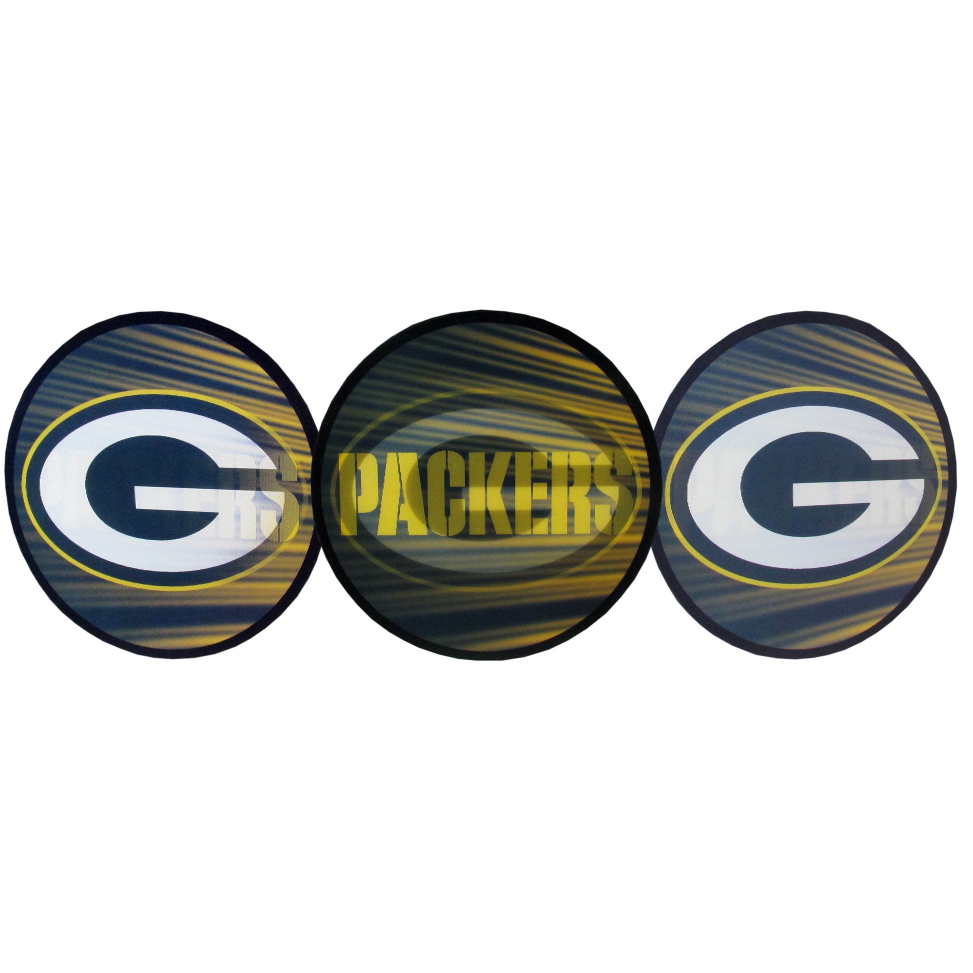 Green Bay Packers Lenticular Decal With Logo Wordmark - ToylandEU
