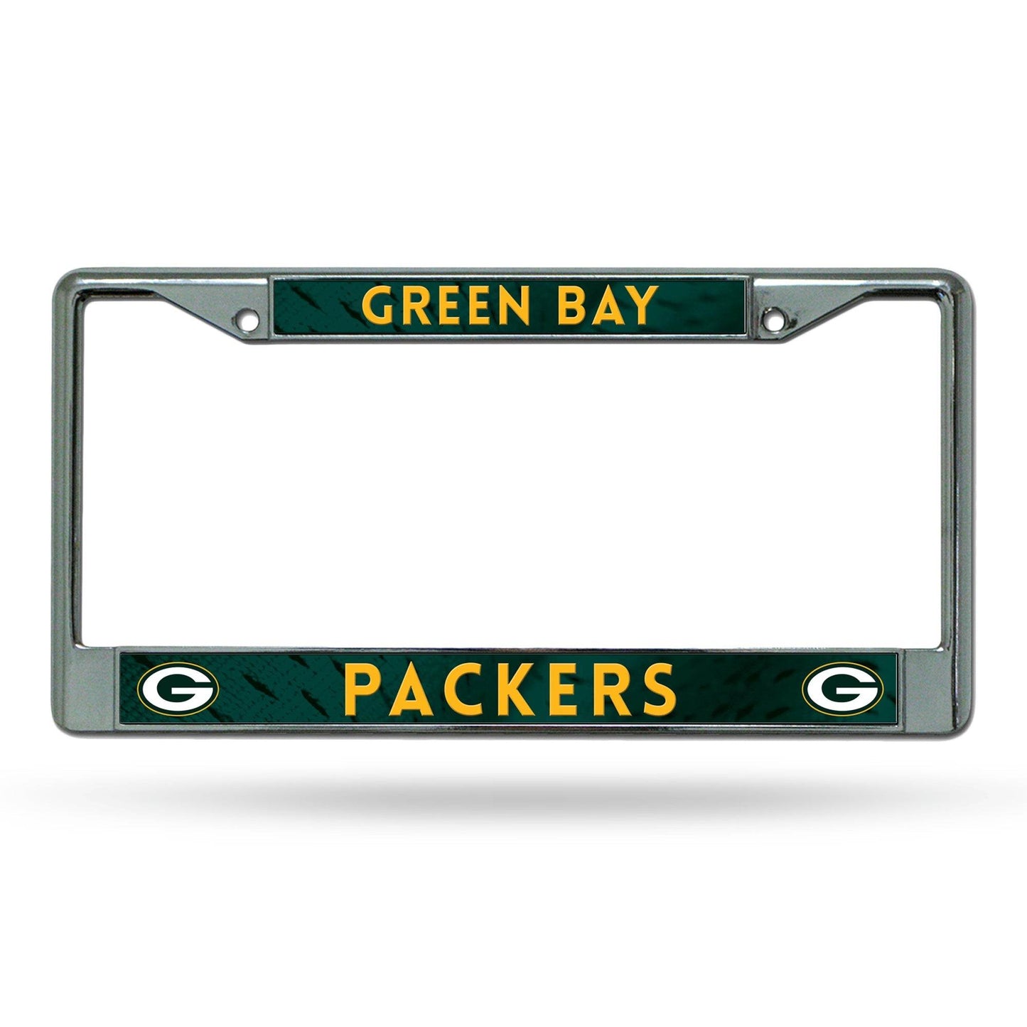 Green Bay Packers License Plate Frame Chrome Printed Insert - ToylandEU