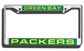  Green Bay Packers License Plate Frame Laser Cut Chrome -  ToylandEU™