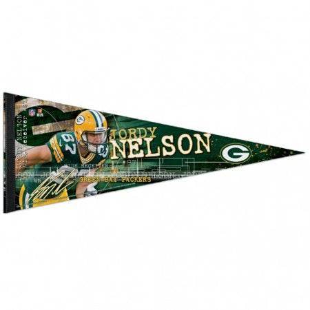 Green Bay Packers Pennant 12x30 Premium Jordy Nelson Design - ToylandEU