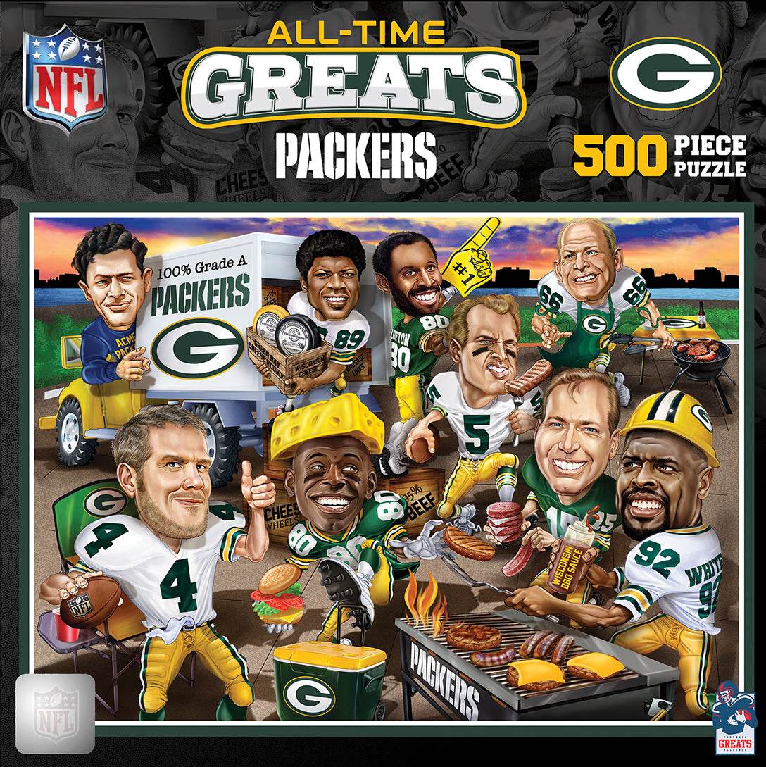 Green Bay Packers Puzzle 500 Piece All Time Greats Edition - ToylandEU