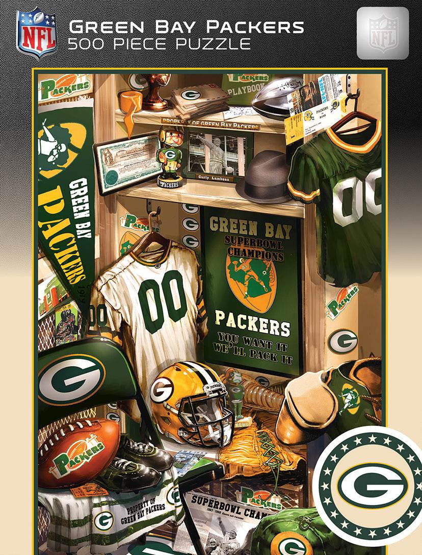 Green Bay Packers Puzzle 500 Piece Locker Room History - ToylandEU