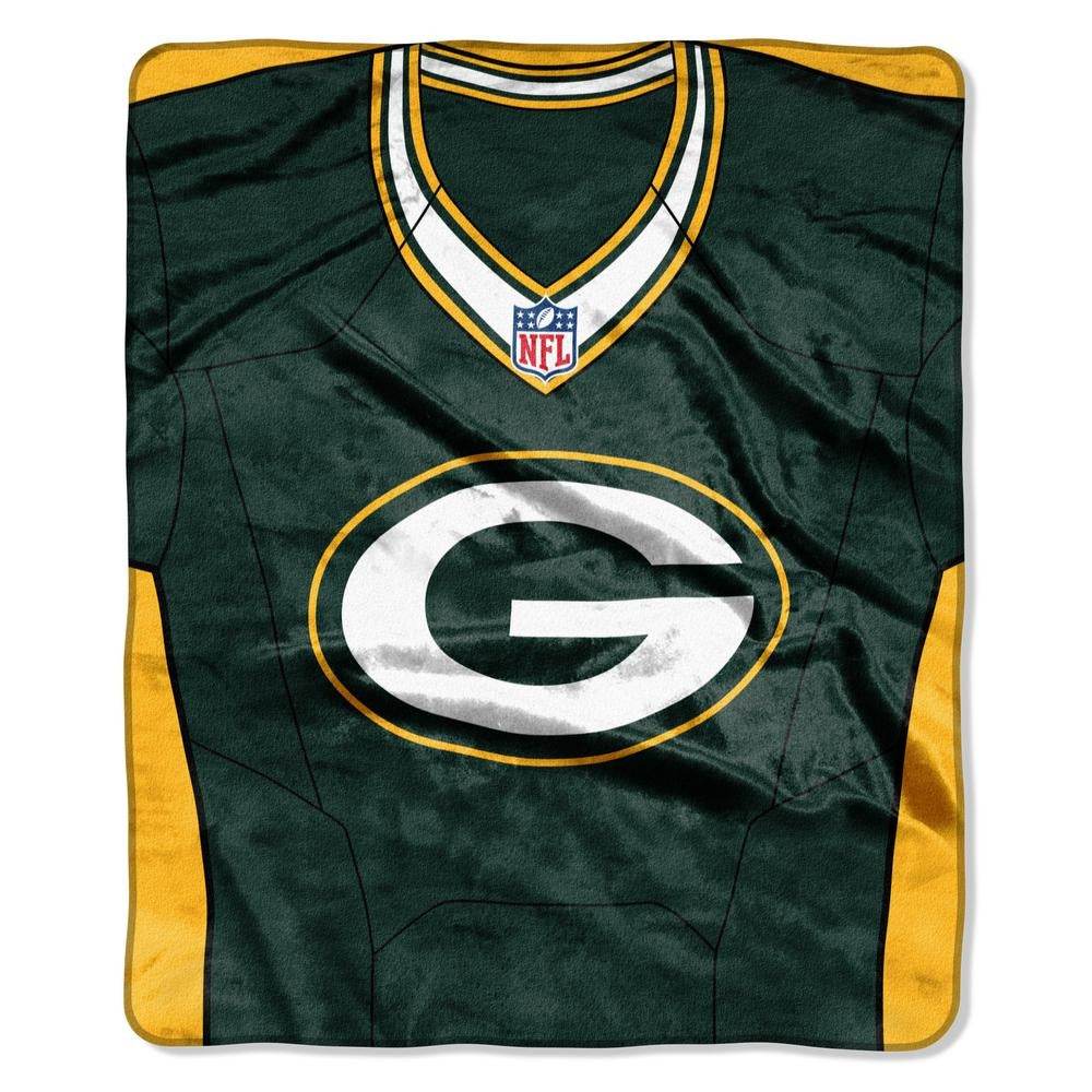 Green Bay Packers Raschel Blanket 50x60 Jersey Design - ToylandEU