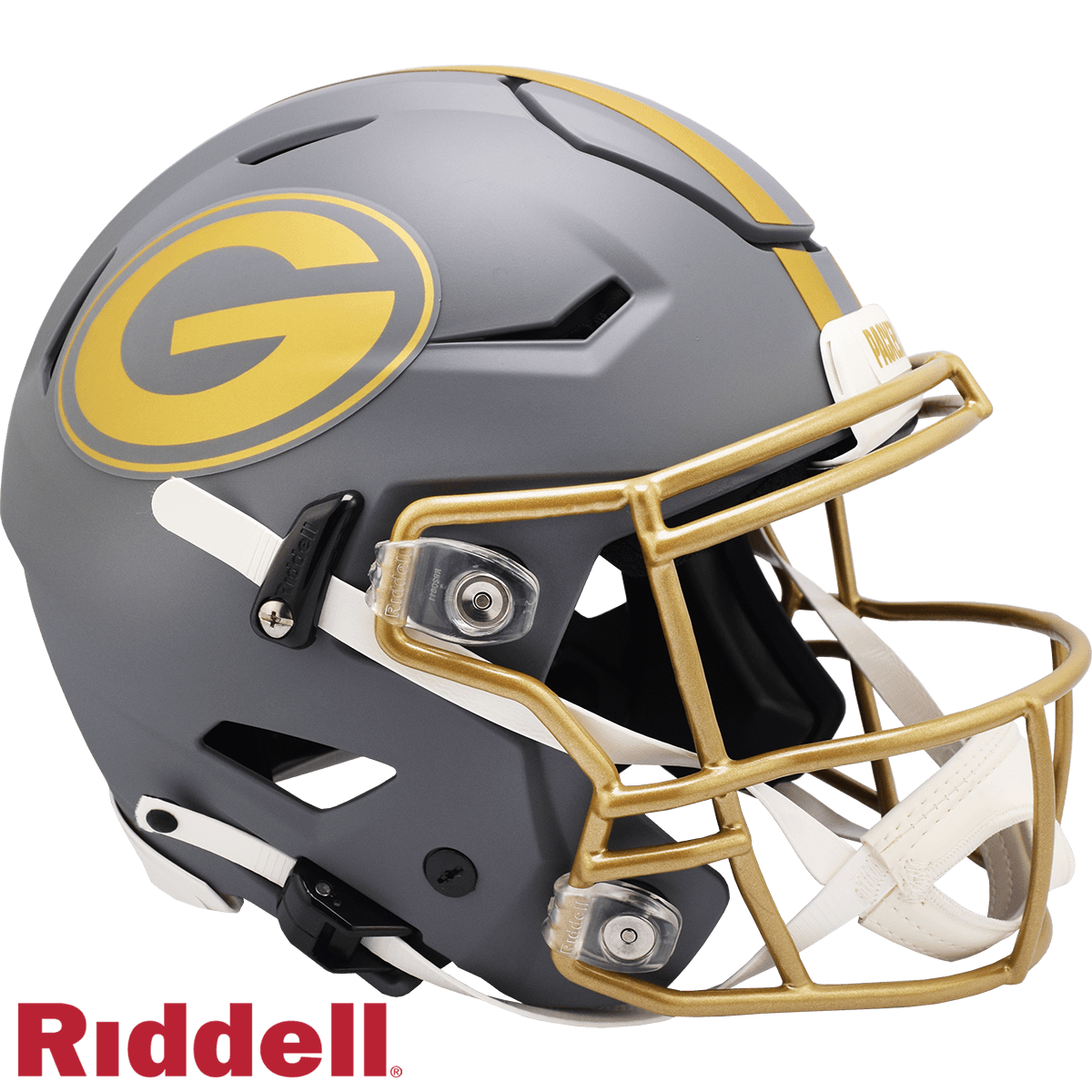 Green Bay Packers Riddell Authentic SpeedFlex Slate Helmet - ToylandEU