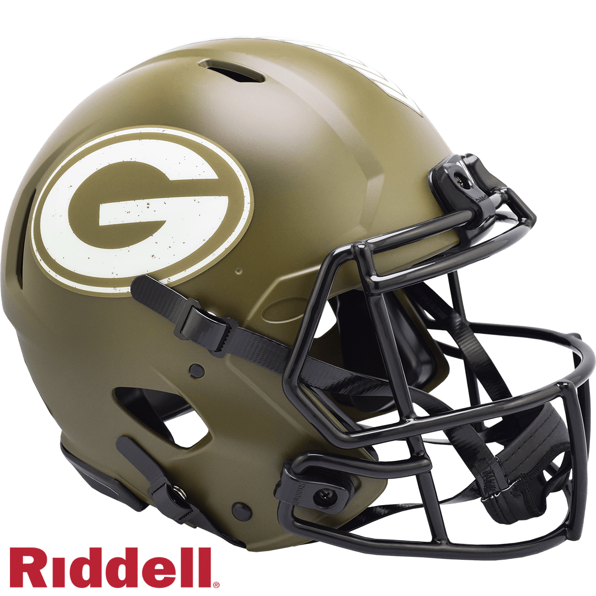Green Bay Packers Riddell Speed Helmet Salute To Service - ToylandEU