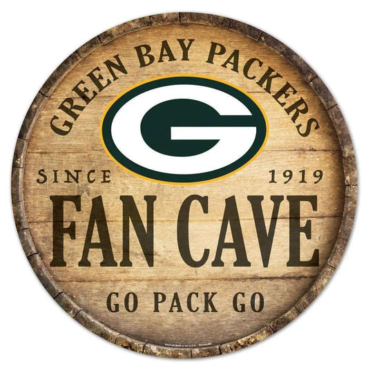  Green Bay Packers Round Wood Sign 14 Inch Barrel Top Design -  ToylandEU™