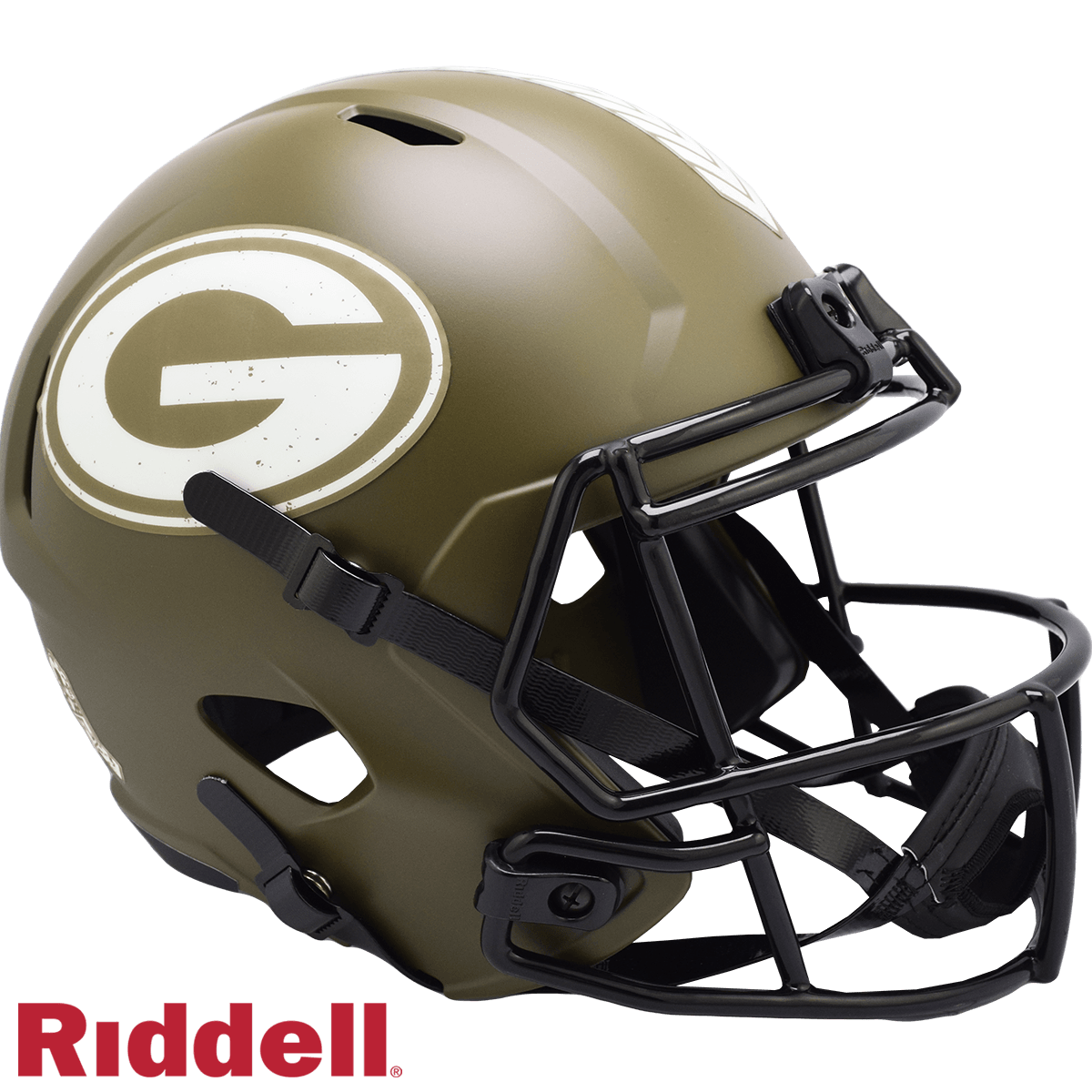 Green Bay Packers Salute to Service Riddell Replica Helmet - ToylandEU