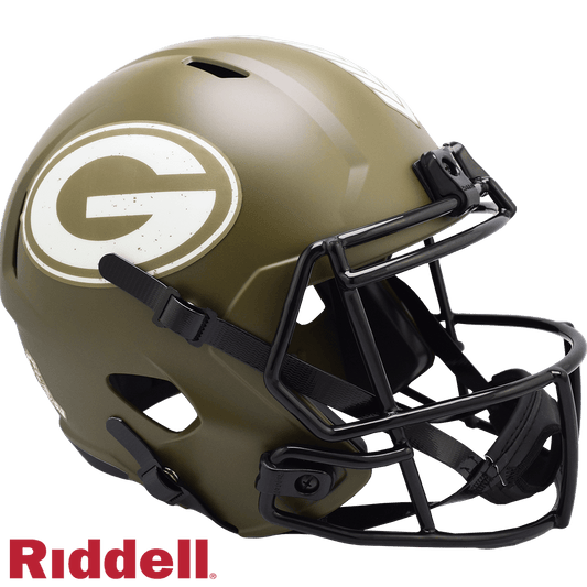 Green Bay Packers Salute to Service Riddell Replica Helmet - ToylandEU