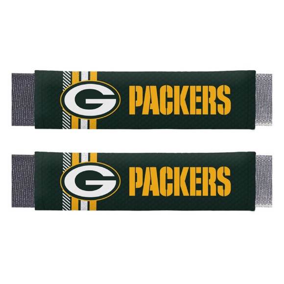 Green Bay Packers Seat Belt Pad Set Two Piece Team Color - ToylandEU