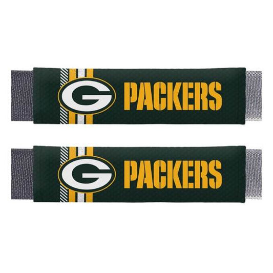 Green Bay Packers Seat Belt Pad Set Two Piece Team Color - ToylandEU