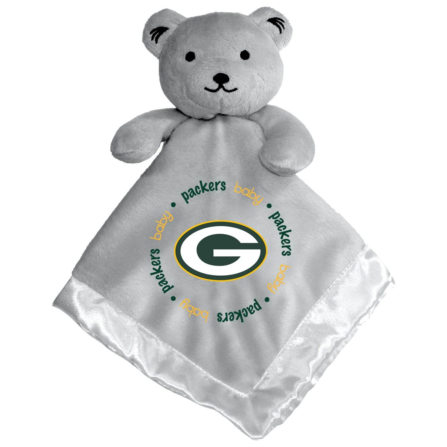 Green Bay Packers Security Bear Gray Plush Toy Embroidered - ToylandEU