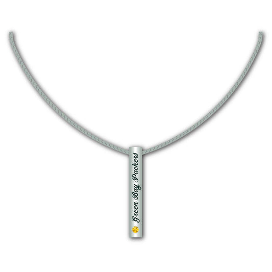 Green Bay Packers Silver Bar Necklace for NFL Fans Gift - ToylandEU