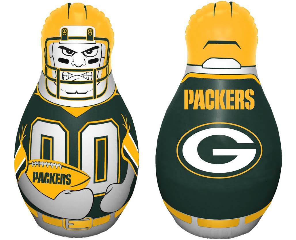 Green Bay Packers Tackle Buddy Punching Bag Vinyl Durable - ToylandEU