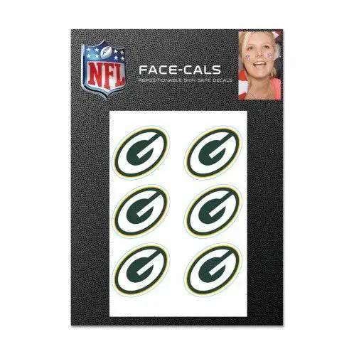  Green Bay Packers Tattoo Face Decals Skin Safe Six Pack -  ToylandEU™