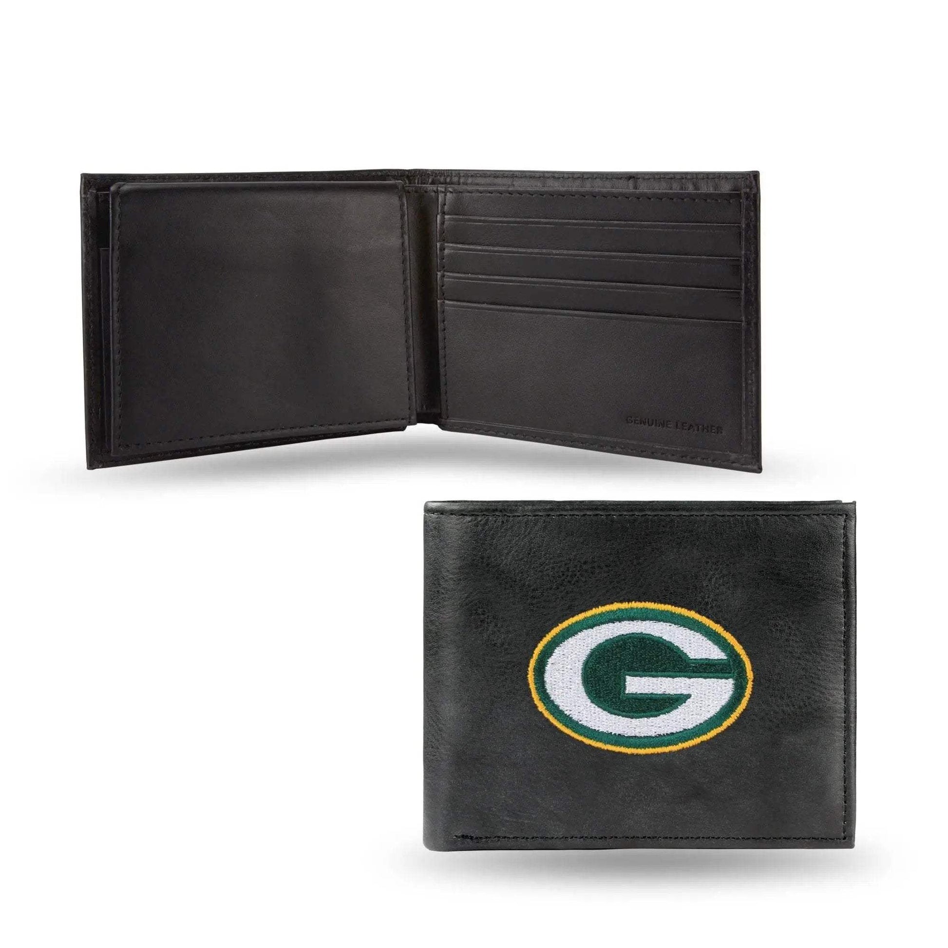 Green Bay Packers Wallet Billfold Leather Embroidered Black -  ToylandEU™
