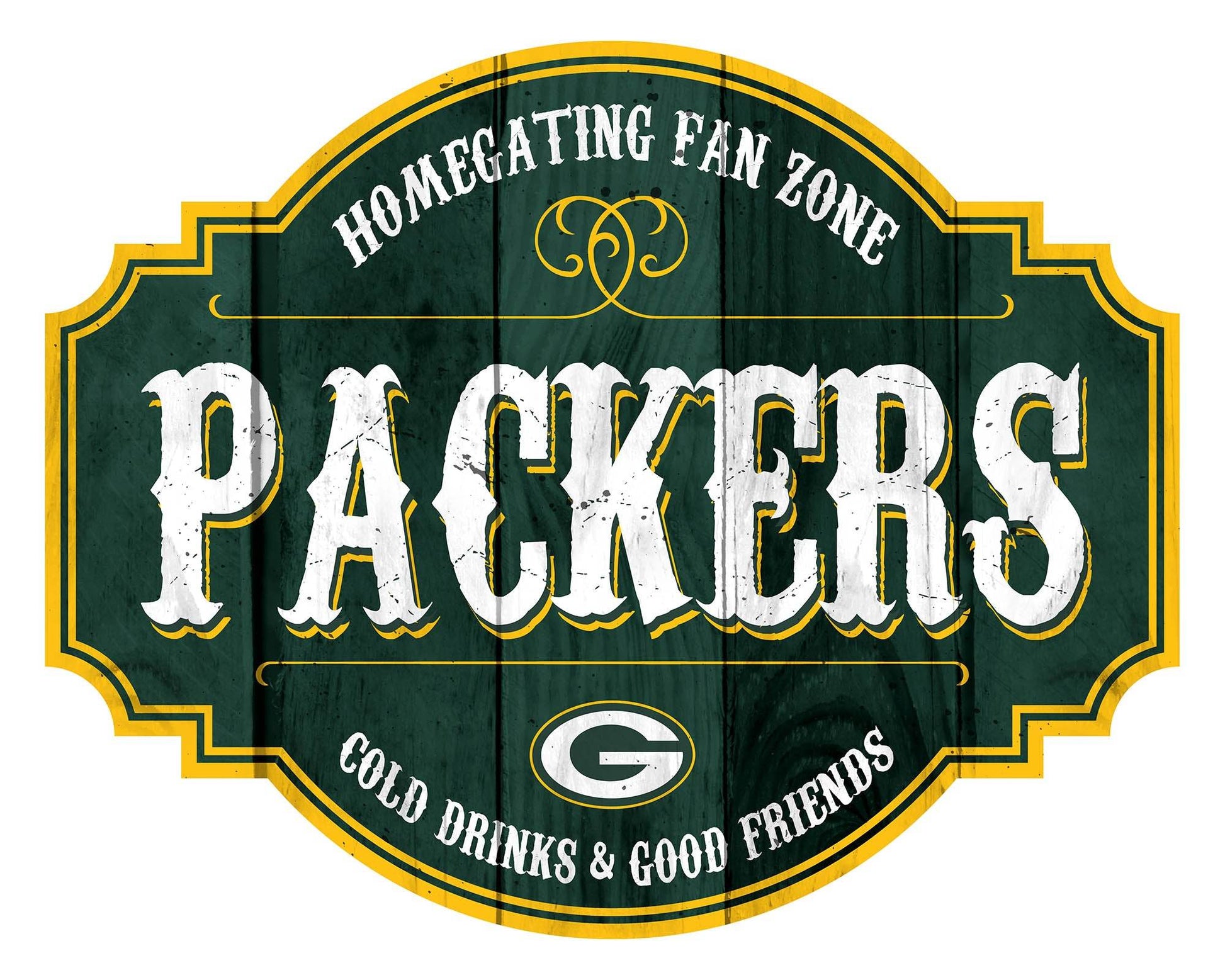 Green Bay Packers Wood Sign 12 Inch Homegating Tavern Decor - ToylandEU