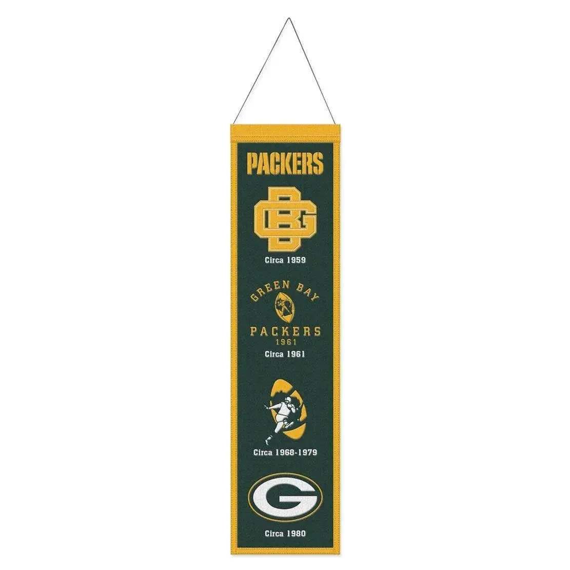  Green Bay Packers Wool Banner 8x32 Heritage Evolution -  ToylandEU™