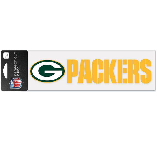 Green Bay Packers Wordmark Decal 3x10 Perfect Cut Color - ToylandEU