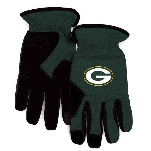 Green Bay Packers Work Gloves Padded Durable Grip Elite - ToylandEU