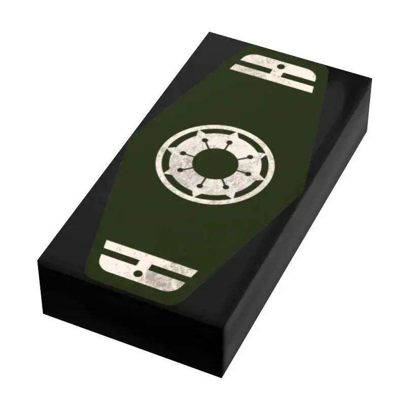 Green Sabacc Card 1x2 Tile Custom Printed For LEGO - ToylandEU