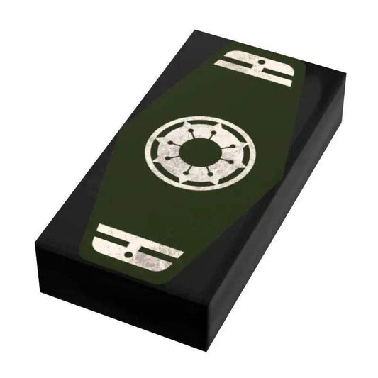 Green Sabacc Card 1x2 Tile Custom Printed For LEGO - ToylandEU