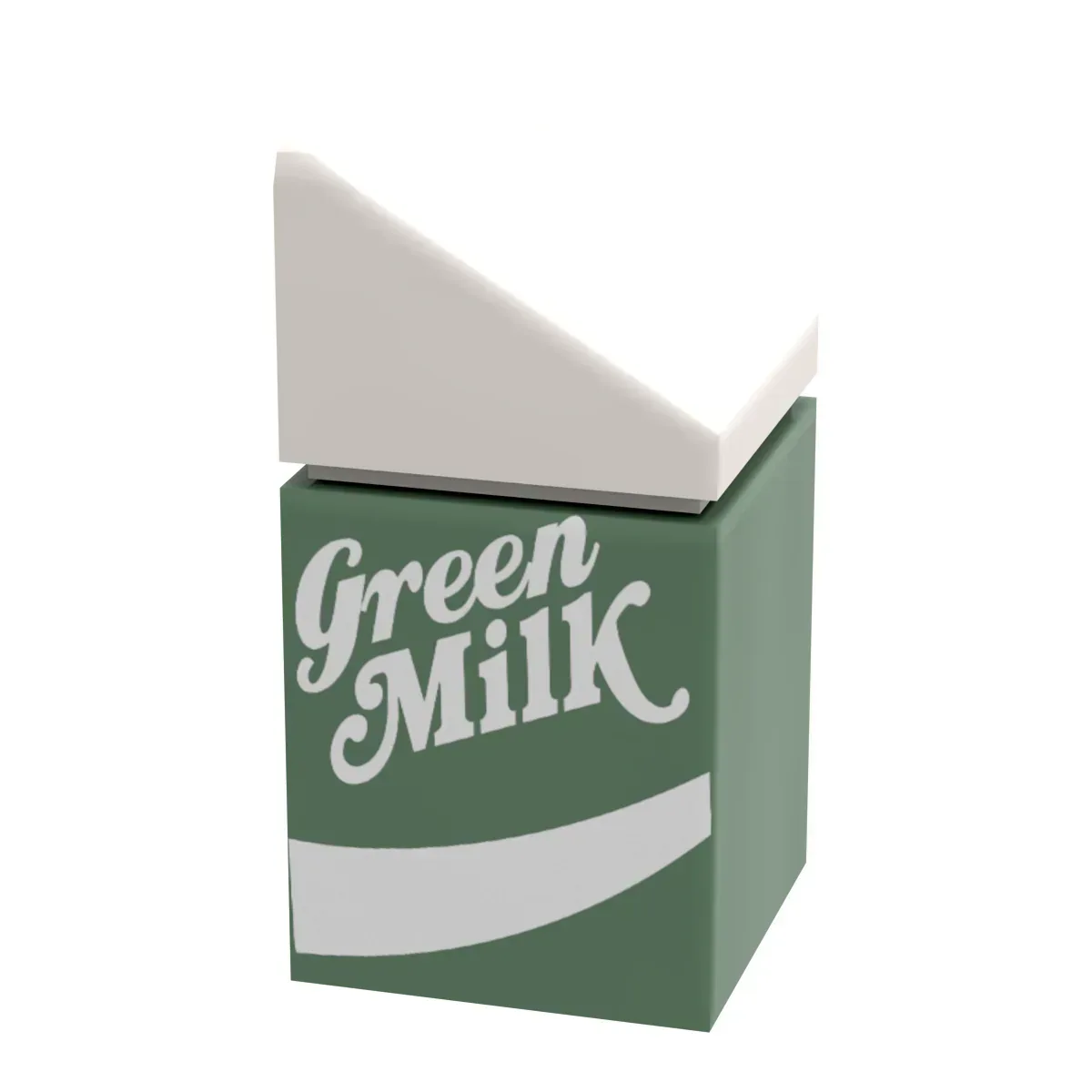 Lego Milk Carton Green Custom Printed Brick High Quality - ToylandEU