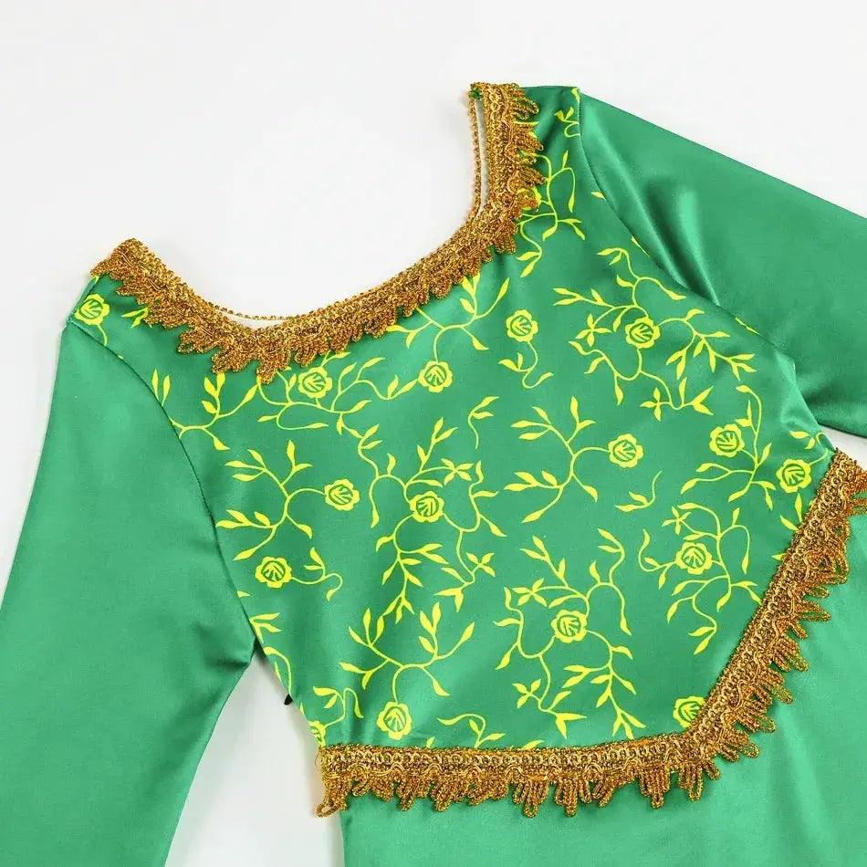  Green Princess Dress For Girls Halloween Costume Lace -  ToylandEU™