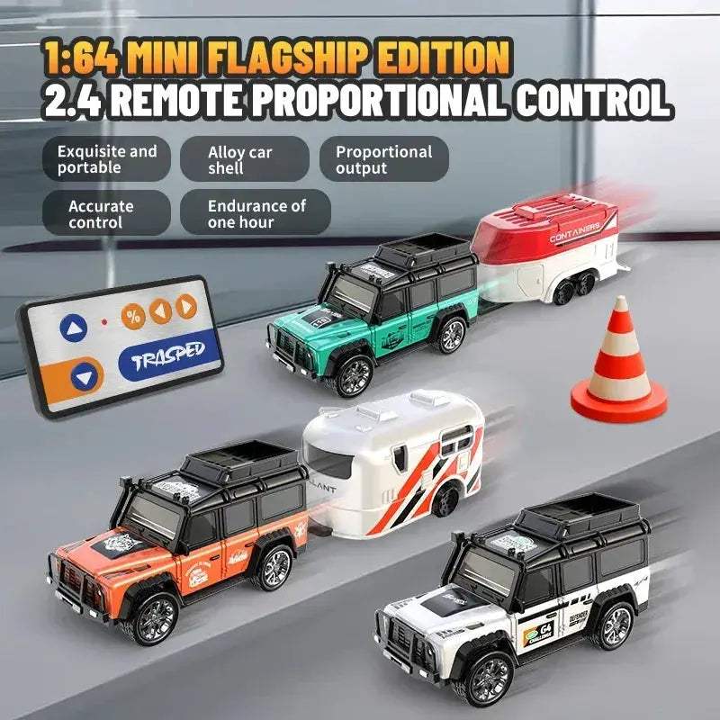 Green RC Car Alloy Remote Control Toy 60 Minute Playtime - ToylandEU