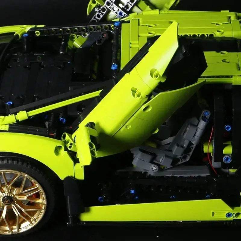 Green Sports Car Building Blocks Kit No Power Pack Model - ToylandEU