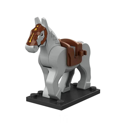  Grey Horse Minifigure Collectible Figure Custom Made -  ToylandEU™