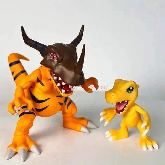 Greymon and Agumon Anime Figures, Digimon Gk Figurines Action Collectible Model Toys 12cm - ToylandEU