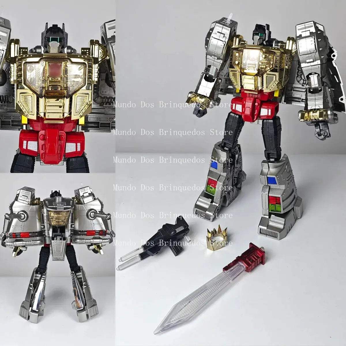 Grimlock MP08 Transformer Action Figure 29cm KO Version Metallic Color - ToylandEU