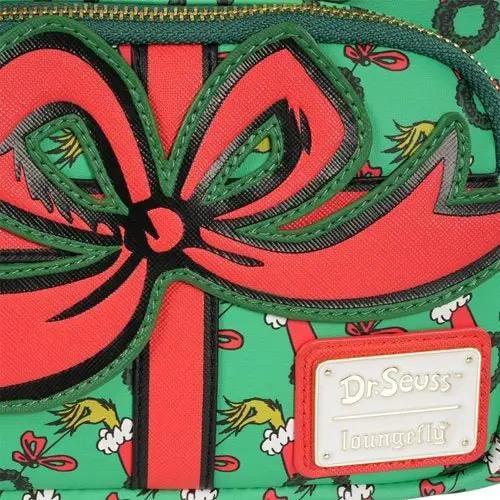 Loungefly How the Grinch Stole Christmas Grinch Christmas Present Mini- Backpack