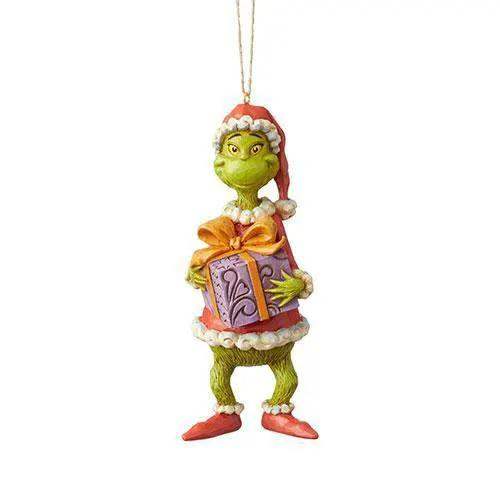  Grinch Ornament Handcrafted Jim Shore Holding Present -  ToylandEU™