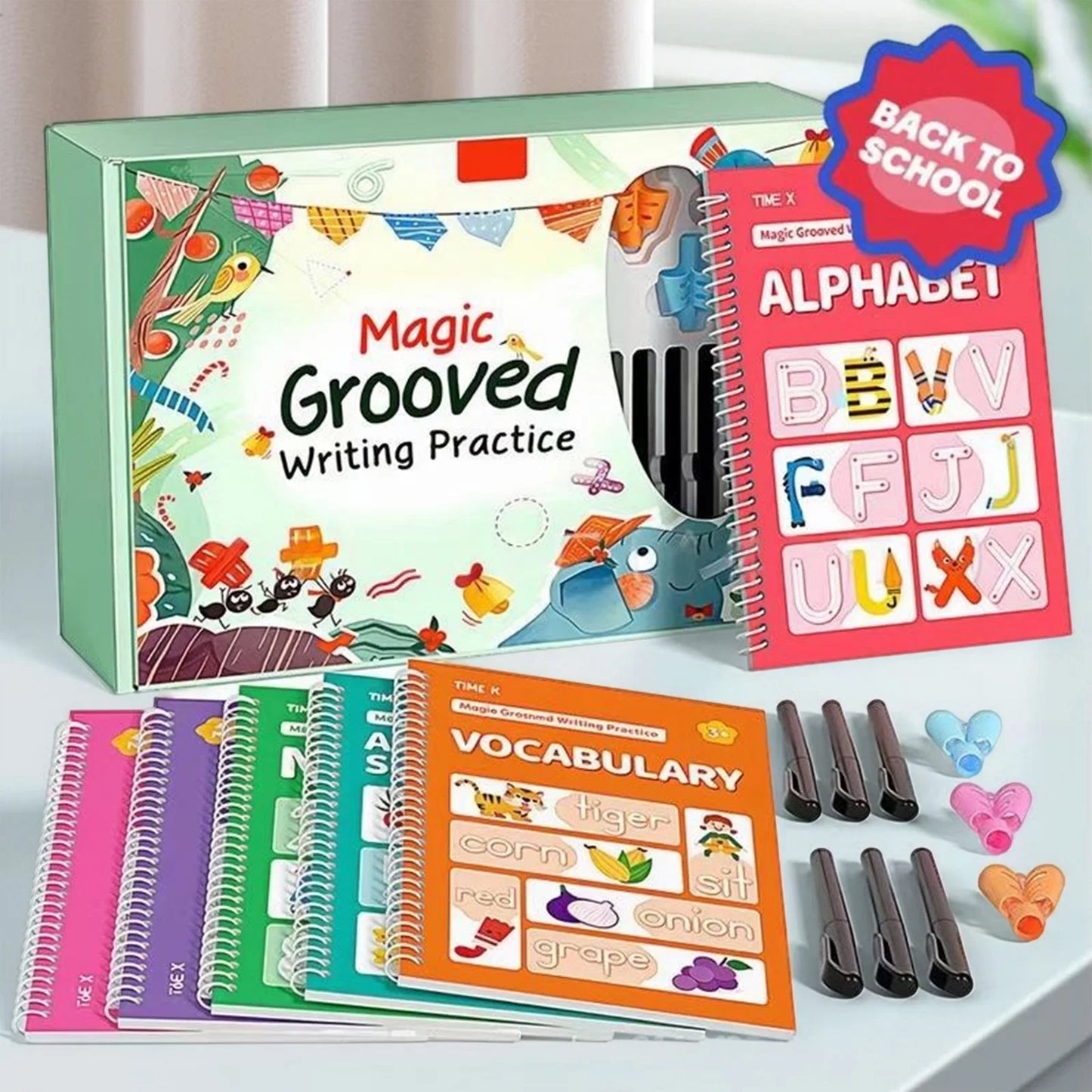 Grooved Writing Practice Books For Kids Handwriting Workbooks - ToylandEU