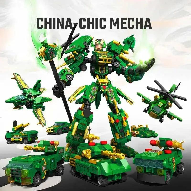  Guan Yu Transforming Mecha Robot Blocks 963 Pieces -  ToylandEU™