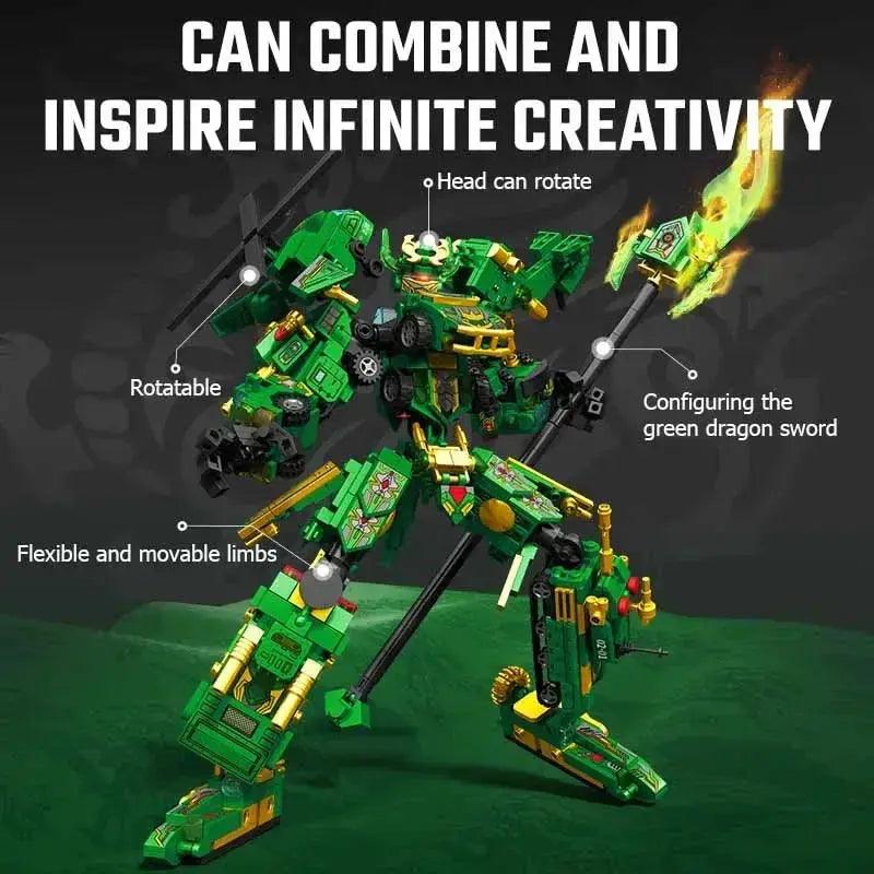  Guan Yu Transforming Mecha Robot Blocks 963 Pieces -  ToylandEU™