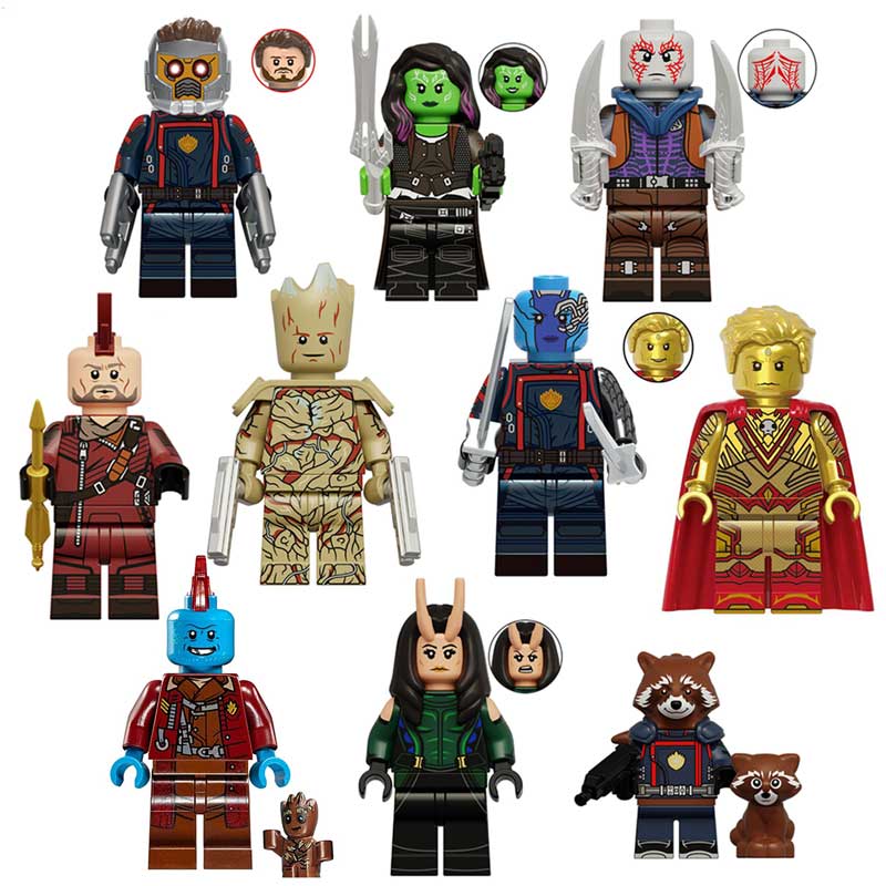 Guardians of the Galaxy Minifigures | 10-Piece Set | Toylandeu™