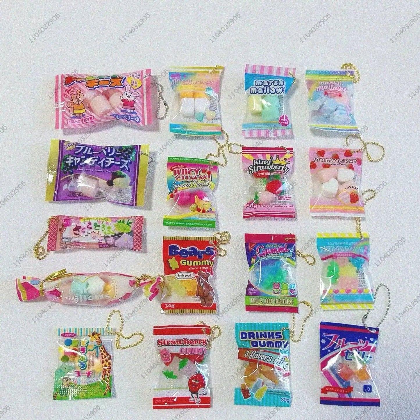  Gummy Bear Bag Charm Squishy Toy Slow Rising Keychain -  ToylandEU™