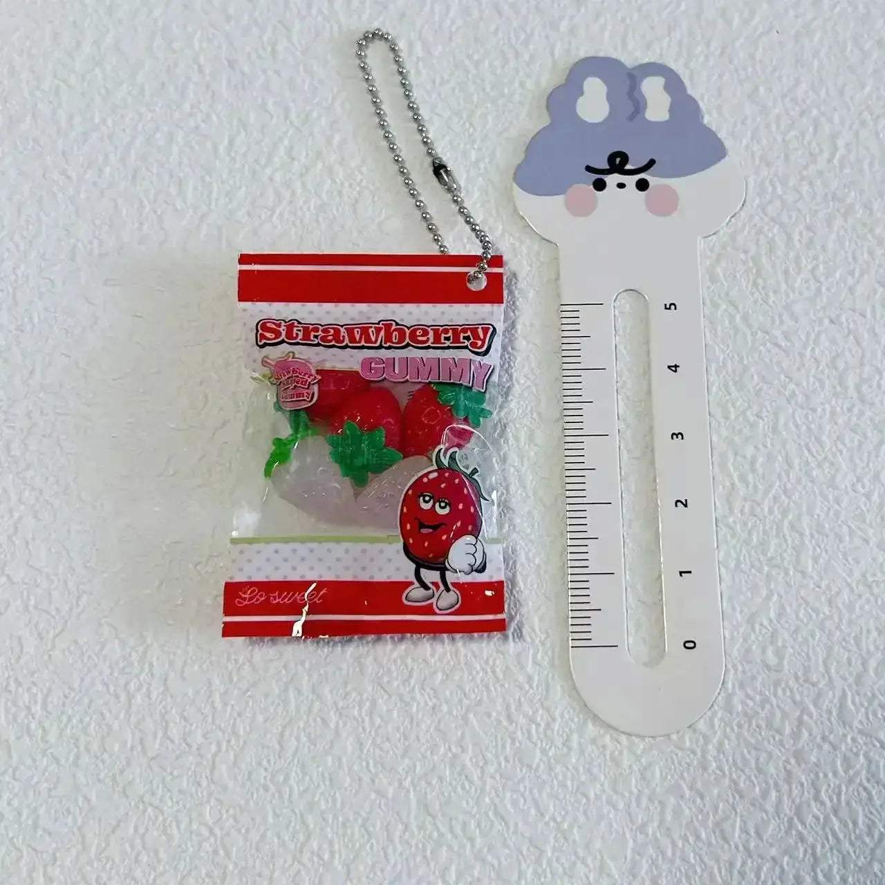Gummy Bear Bag Charm Squishy Toy Slow Rising Keychain Fidget - ToylandEU