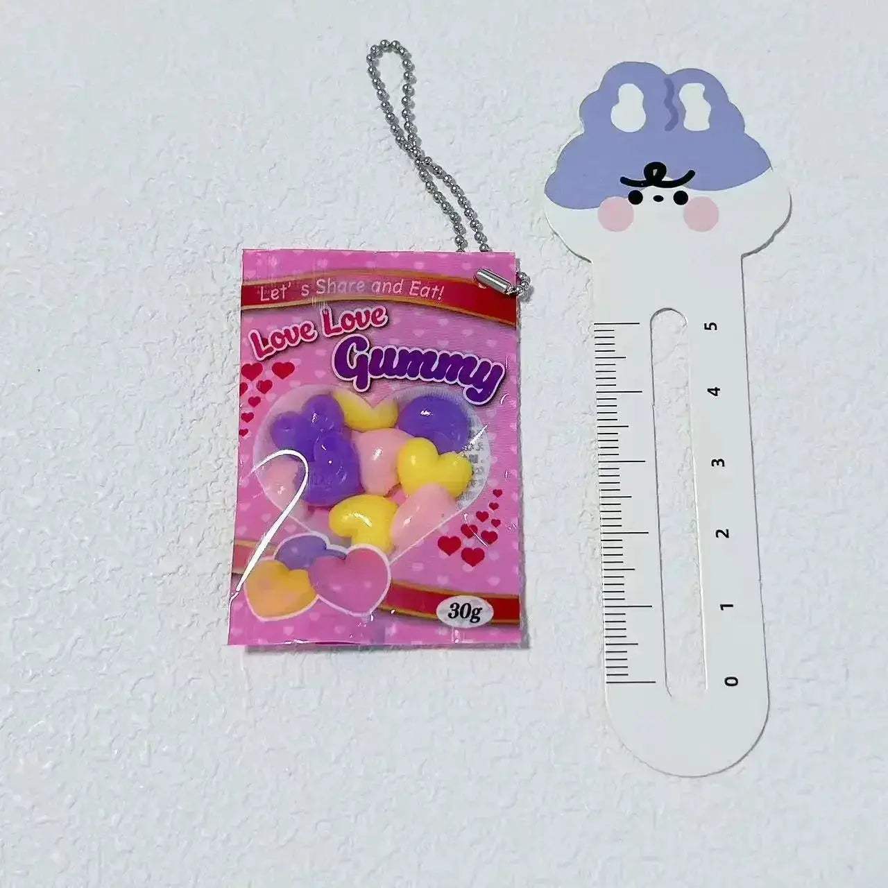 Gummy Bear Bag Charm Squishy Toy Slow Rising Keychain Fidget - ToylandEU