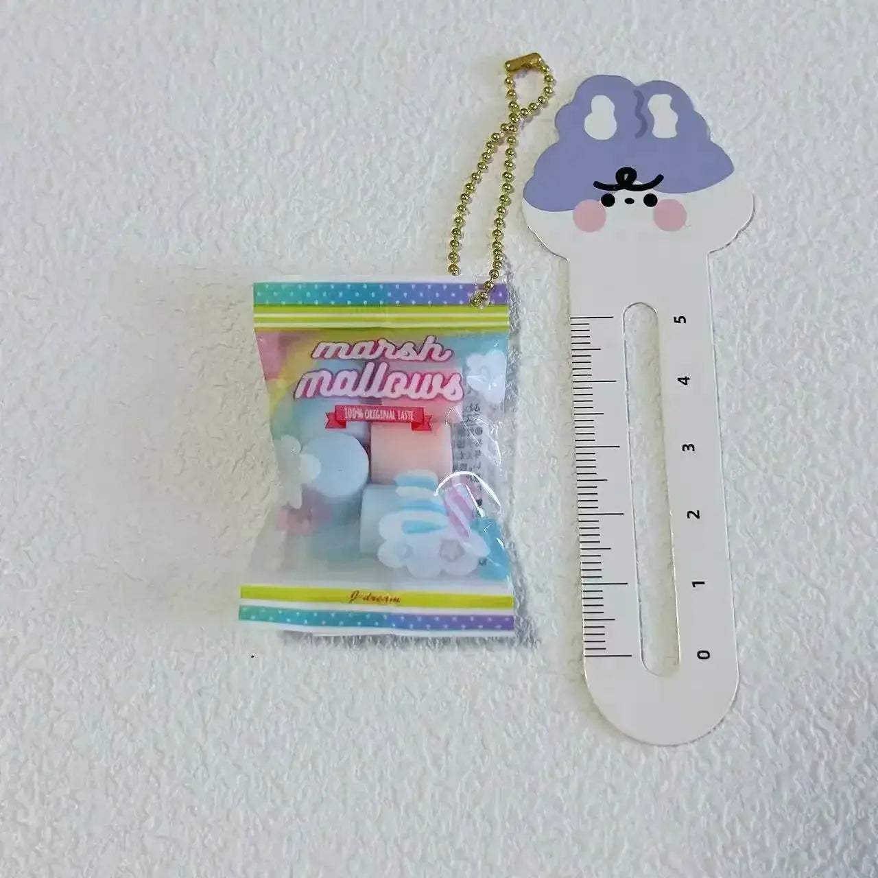 Gummy Bear Bag Charm Squishy Toy Slow Rising Keychain Fidget - ToylandEU