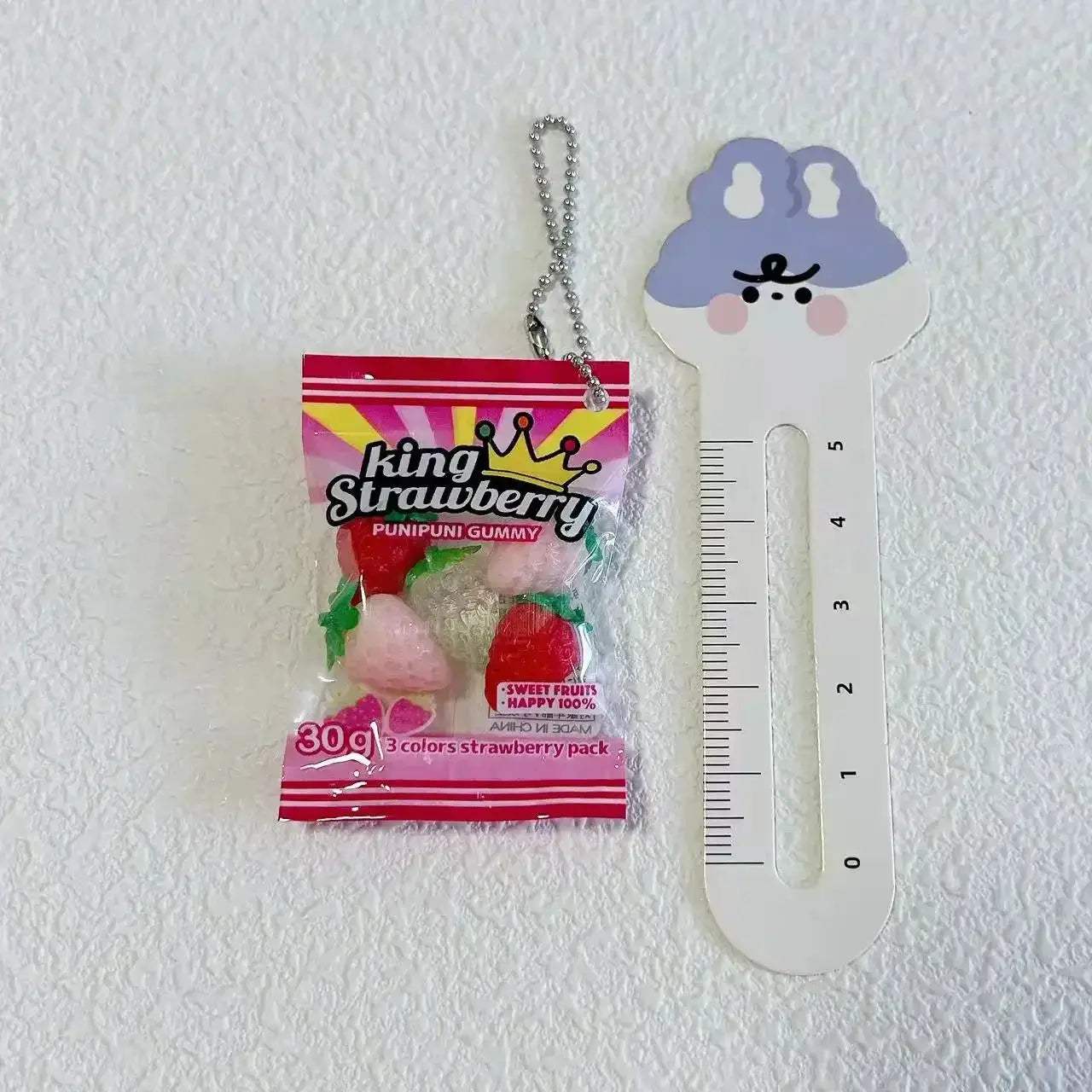 Gummy Bear Bag Charm Squishy Toy Slow Rising Keychain Fidget - ToylandEU