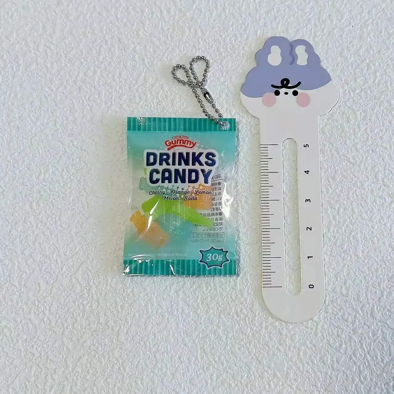 Gummy Bear Bag Charm Squishy Toy Slow Rising Keychain Fidget - ToylandEU