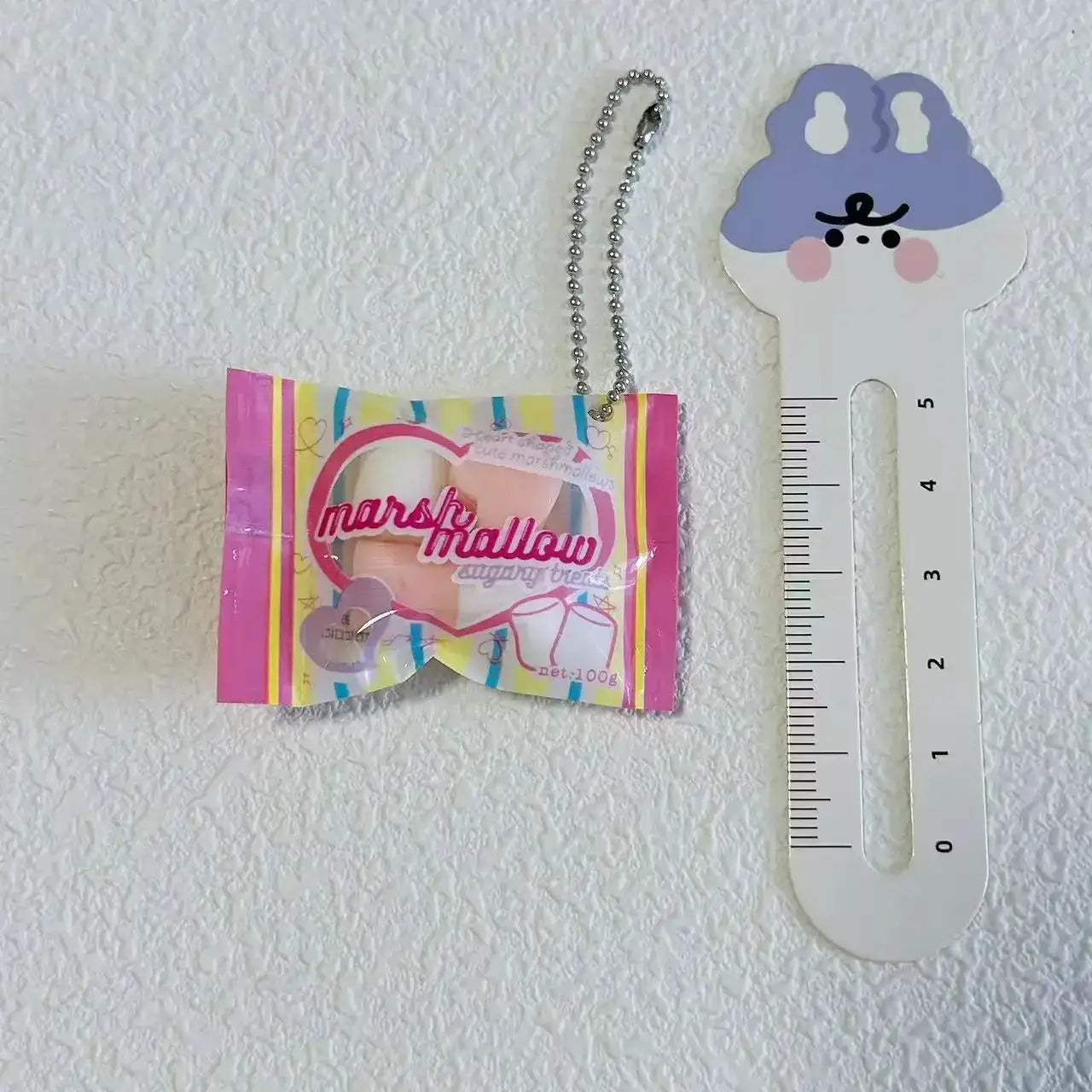 Gummy Bear Bag Charm Squishy Toy Slow Rising Keychain Fidget - ToylandEU