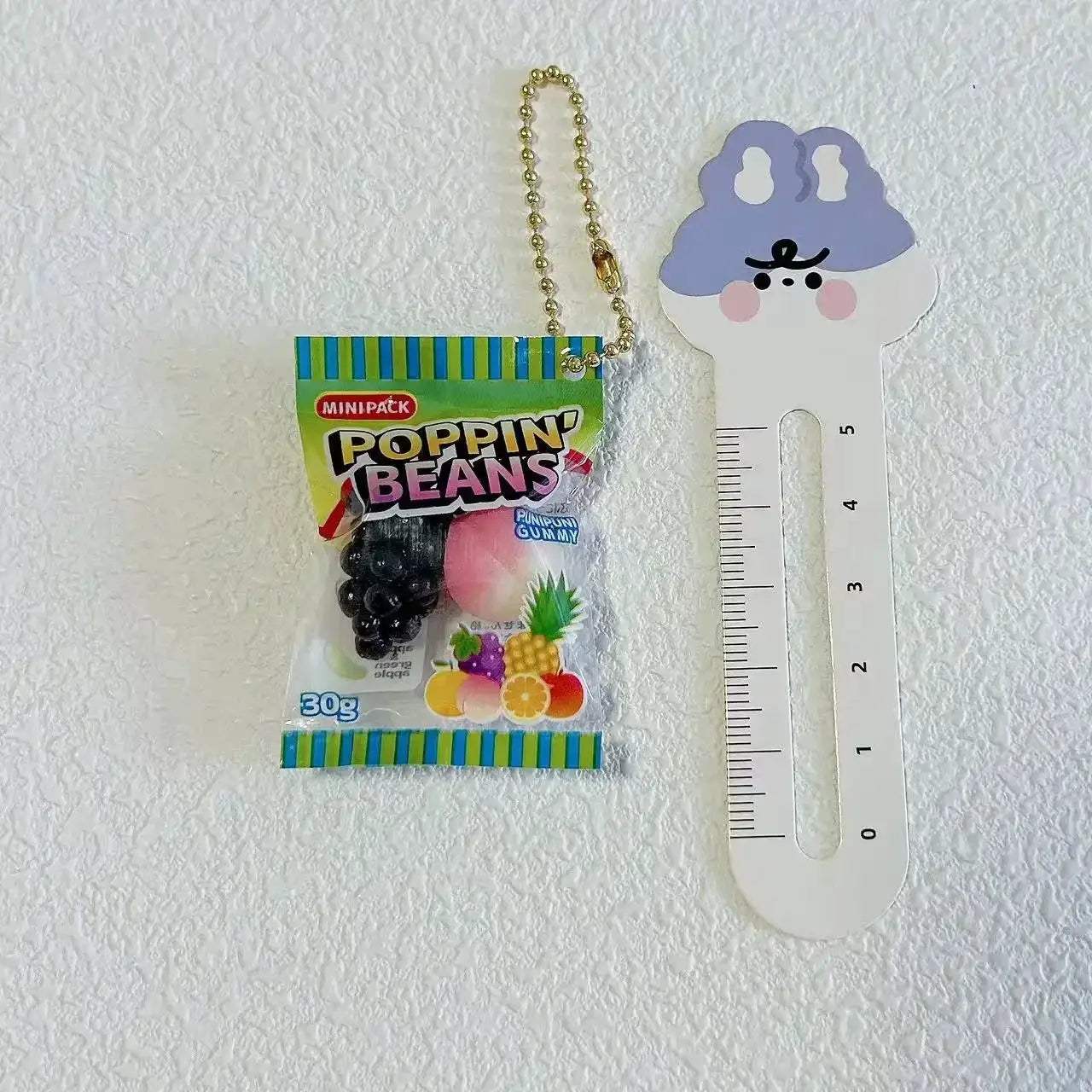 Gummy Bear Bag Charm Squishy Toy Slow Rising Keychain Fidget - ToylandEU