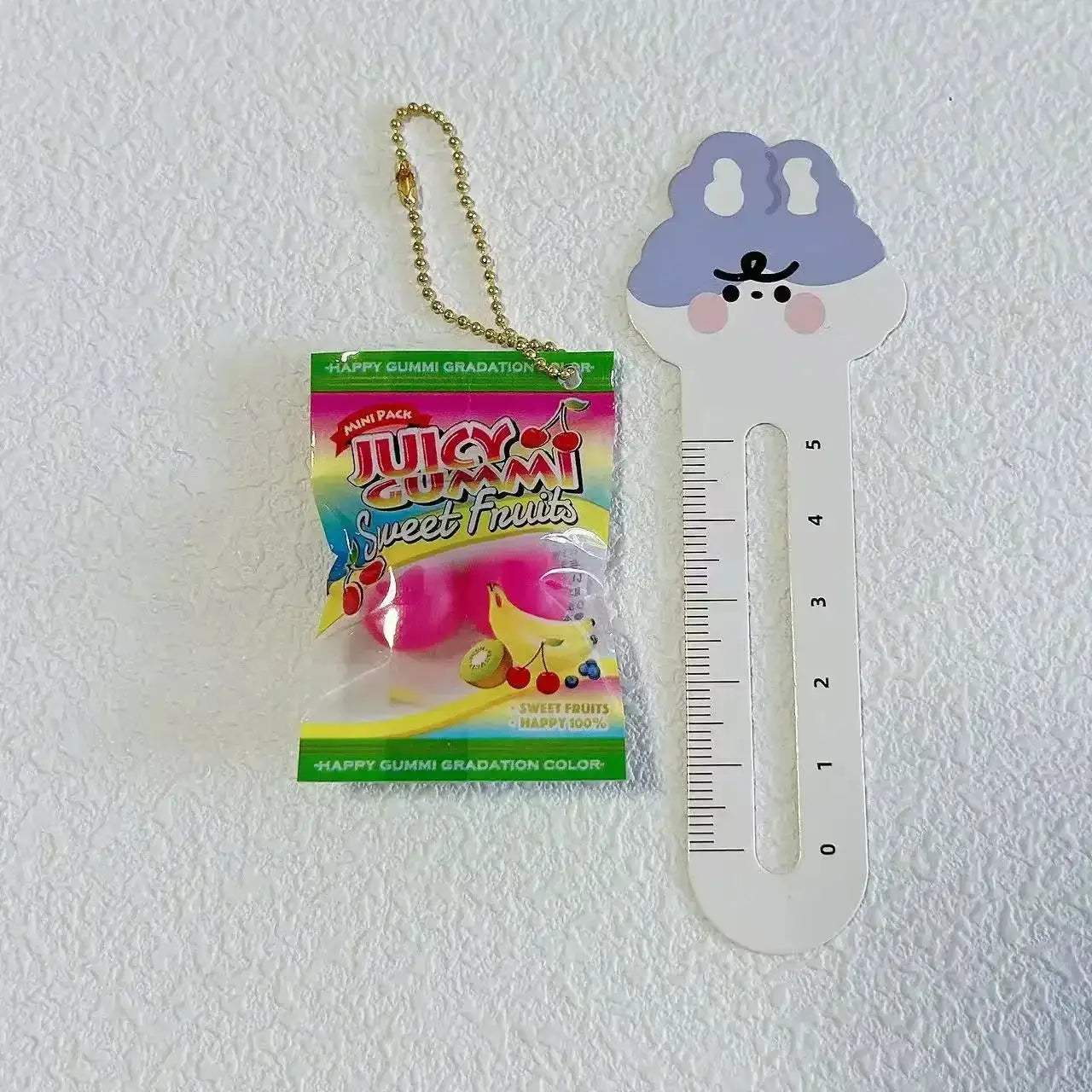 Gummy Bear Bag Charm Squishy Toy Slow Rising Keychain Fidget - ToylandEU